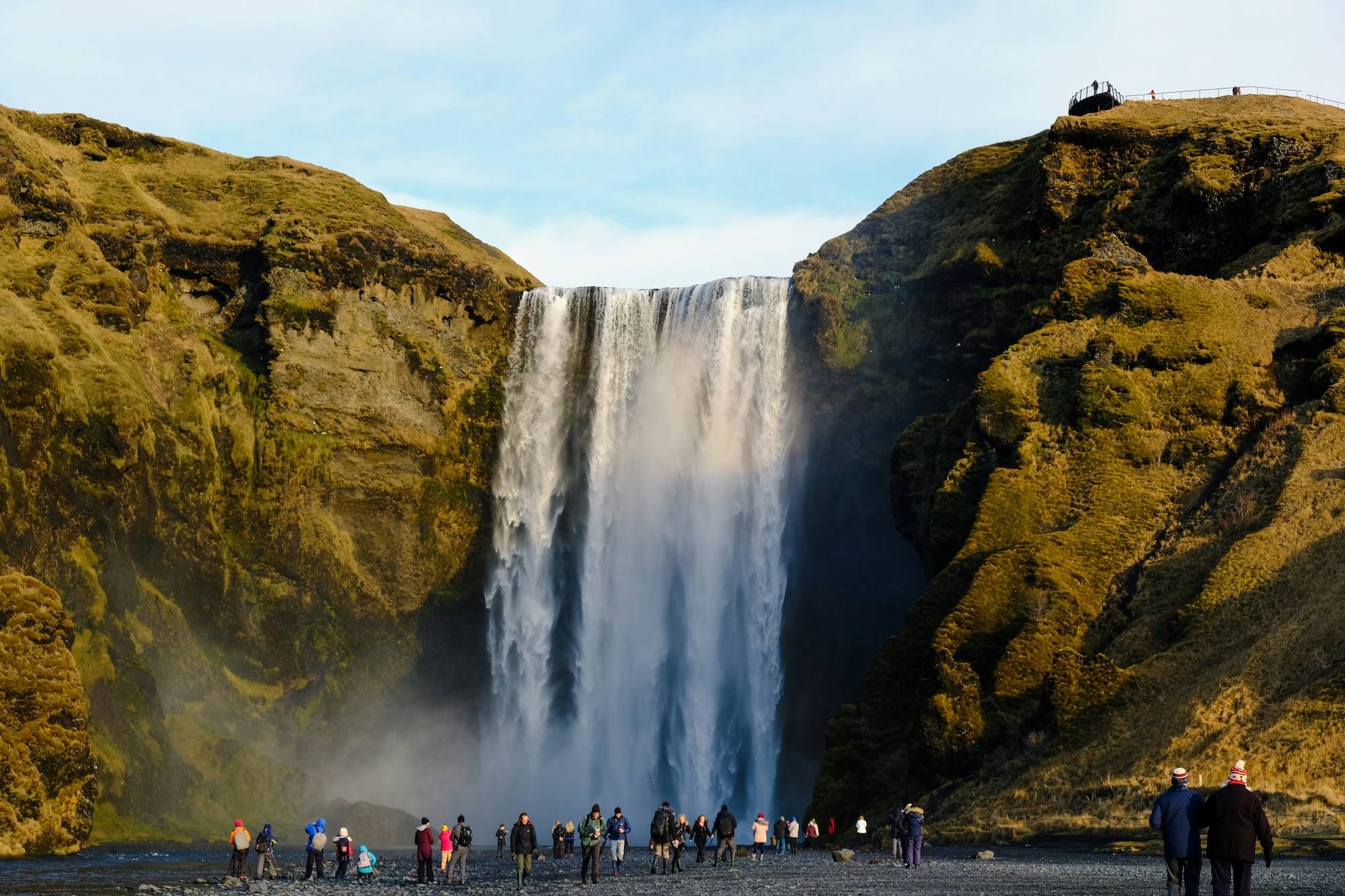 Iceland waterfall